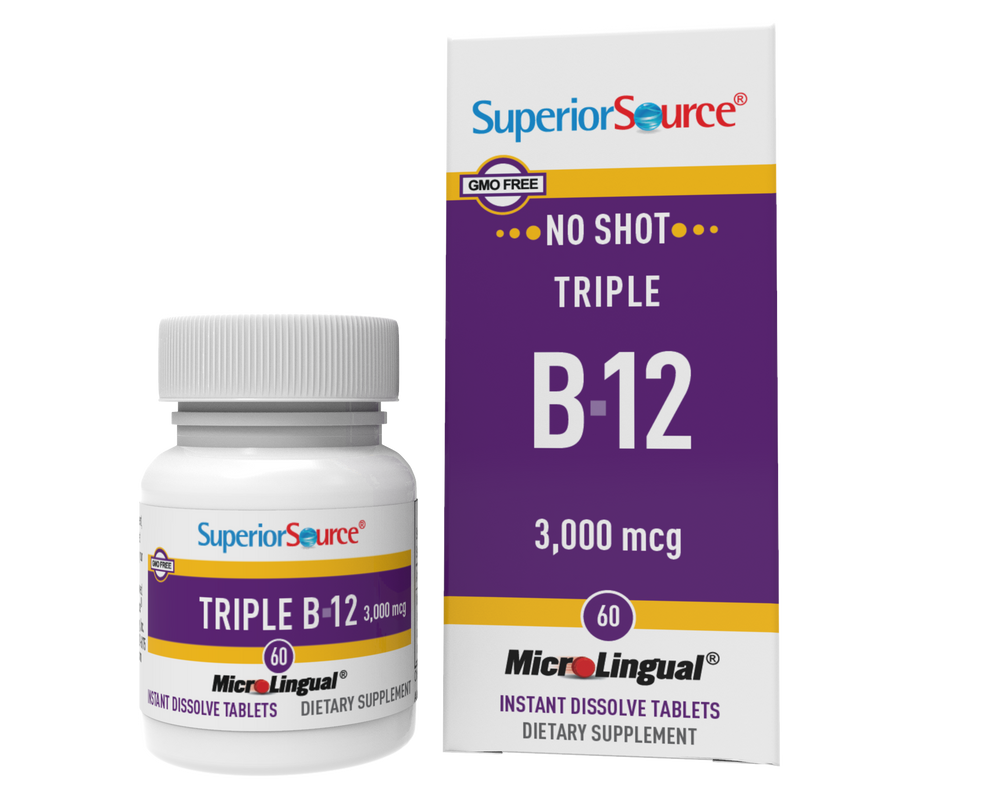 Superior Source NO SHOT Triple B-12 3,000 mcg