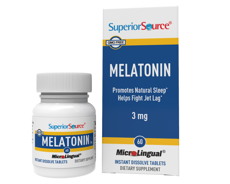 Superior Source Melatonin 3 mg With Chamomile