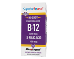 Superior Source NO SHOT B-12 1,000 mcg (as Cyanocobalamin) / Folic Acid 400 mcg