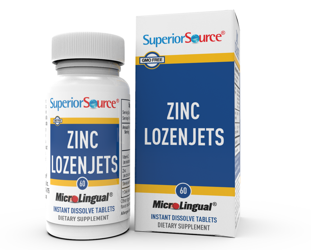 Superior Source Zinc Lozenjets with Vitamin C & Zinc 60ct | CVC4health