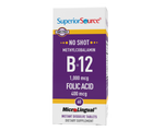 Superior Source NO SHOT Methylcobalamin B-12 1,000 mcg/ Folic Acid 400 mcg