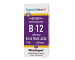 Superior Source NO SHOT Methylcobalamin B-12 1,000 mcg / B-6 / Folic Acid