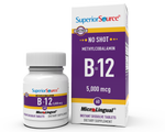 Superior Source NO SHOT Methylcobalamin B-12 5,000 mcg