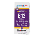 Superior Source NO SHOT B-12 1,000 mcg / B-6 / Folic Acid 600 mcg / D3 1,000 IU
