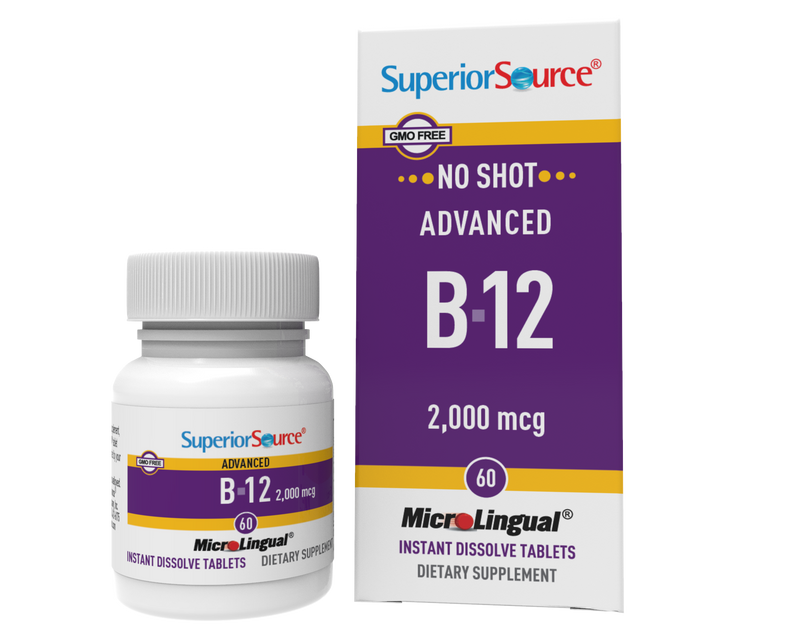 Superior Source NO SHOT Advanced B-12 Vitamins 2000 mcg