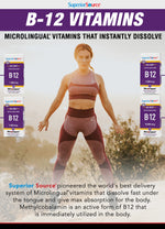 Superior Source No Shot Vitamin B6 - Vitamin B12 - Folic Acid Nutritional Supplements