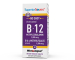 Superior Source NO SHOT Methylcobalamin Activated B-12 2,000 mcg / B-6 (P-5-P) & Methylfolate 1,200 mcg